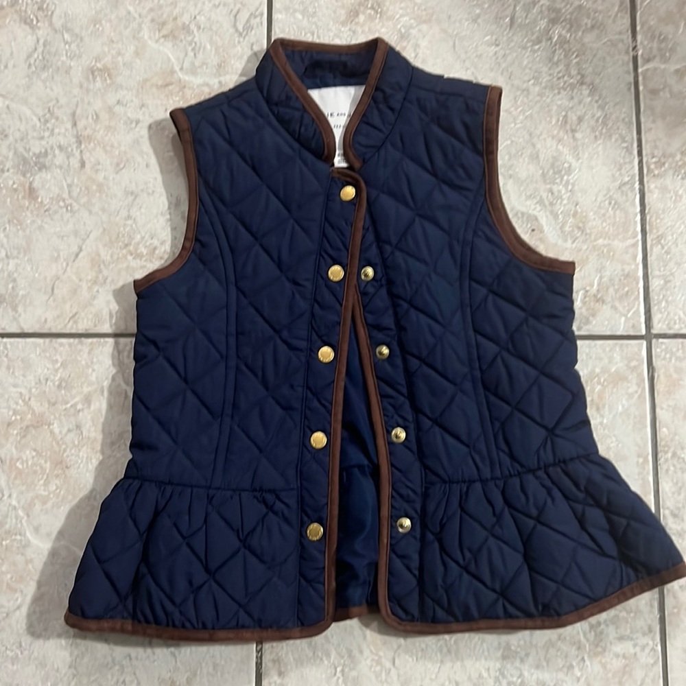 Janie & Jack Navy quilted vest